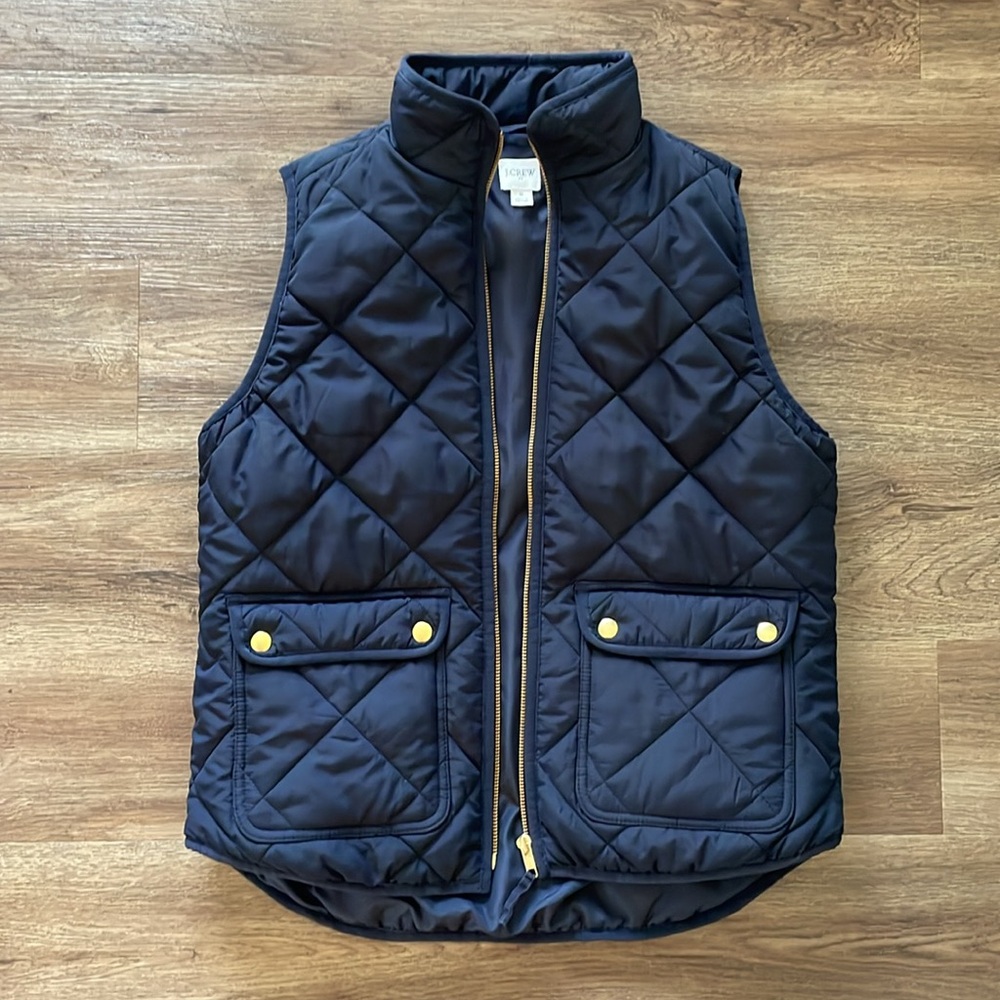 Women’s Navy Blue J Crew Vest